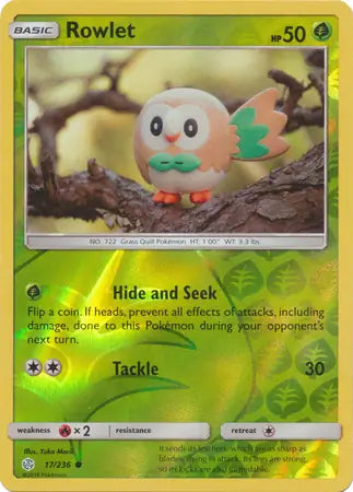 Rowlet 17/236 (SM - Cosmic Eclipse)  - Reverse Holofoil | Good Games Adelaide SA