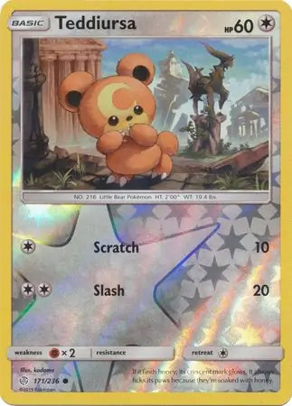 Teddiursa 171/236 (SM - Cosmic Eclipse)  - Reverse Holofoil | Good Games Adelaide SA