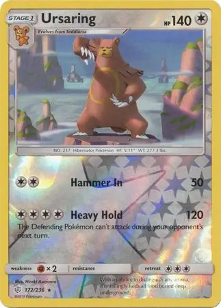 Ursaring 172/236 (SM - Cosmic Eclipse)  - Reverse Holofoil | Good Games Adelaide SA