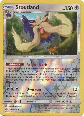 Stoutland 176/236 (SM - Cosmic Eclipse)  - Reverse Holofoil | Good Games Adelaide SA