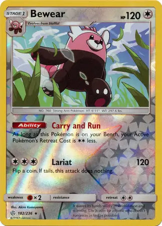 Bewear 182/236 (SM - Cosmic Eclipse)  - Reverse Holofoil | Good Games Adelaide SA