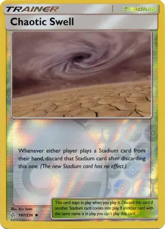 Chaotic Swell 187/236 (SM - Cosmic Eclipse)  - Reverse Holofoil | Good Games Adelaide SA