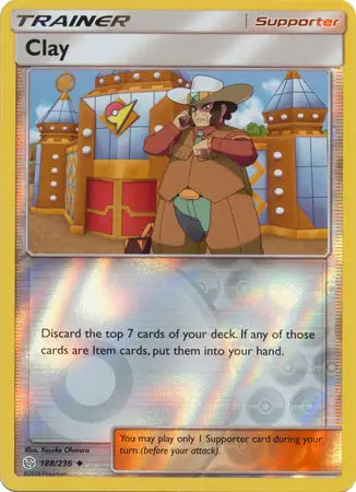 Clay 188/236 (SM - Cosmic Eclipse)  - Reverse Holofoil | Good Games Adelaide SA