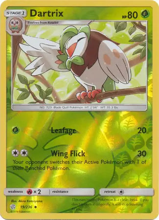 Dartrix 19/236 (SM - Cosmic Eclipse)  - Reverse Holofoil | Good Games Adelaide SA