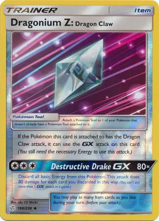 Dragonium Z Dragon Claw 190/236 (SM - Cosmic Eclipse)  - Reverse Holofoil | Good Games Adelaide SA