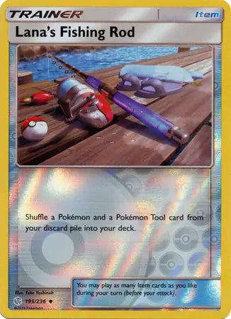 Lana's Fishing Rod 195/236 (SM - Cosmic Eclipse)  - Reverse Holofoil | Good Games Adelaide SA