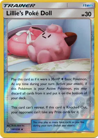 Lillie's Poke Doll 197/236 (SM - Cosmic Eclipse)  - Reverse Holofoil | Good Games Adelaide SA