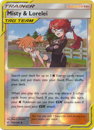 Misty and Lorelei 199/236 (SM - Cosmic Eclipse)  - Reverse Holofoil | Good Games Adelaide SA