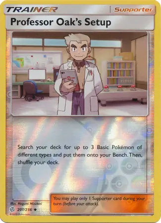Professor Oak's Setup 201/236 (SM - Cosmic Eclipse)  - Reverse Holofoil | Good Games Adelaide SA