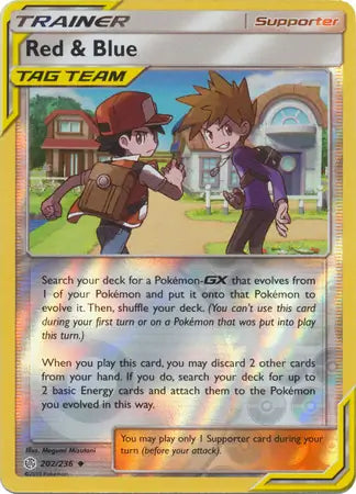 Red and Blue 202/236 (SM - Cosmic Eclipse)  - Reverse Holofoil | Good Games Adelaide SA