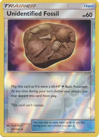 Unidentified Fossil 207/236 (SM - Cosmic Eclipse)  - Reverse Holofoil | Good Games Adelaide SA