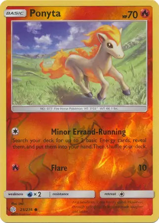 Ponyta 23/236 (SM - Cosmic Eclipse)  - Reverse Holofoil | Good Games Adelaide SA