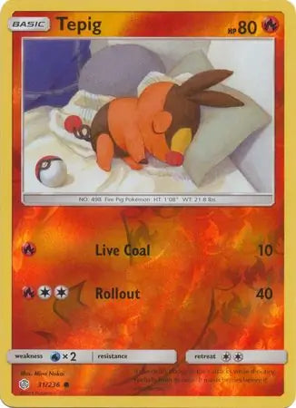 Tepig 31/236 (SM - Cosmic Eclipse)  - Reverse Holofoil | Good Games Adelaide SA
