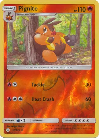 Pignite 32/236 (SM - Cosmic Eclipse)  - Reverse Holofoil | Good Games Adelaide SA