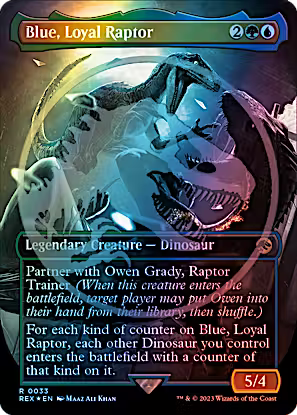Blue, Loyal Raptor 33 (Universes Beyond: Jurassic World Collection)  - Foil | Good Games Adelaide SA