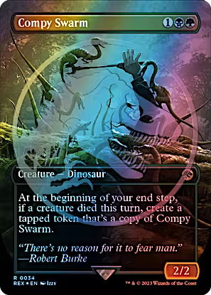Compy Swarm 34 (Universes Beyond: Jurassic World Collection)  - Foil | Good Games Adelaide SA