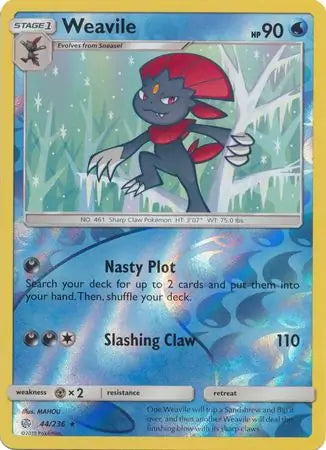 Weavile 44/236 (SM - Cosmic Eclipse)  - Reverse Holofoil | Good Games Adelaide SA
