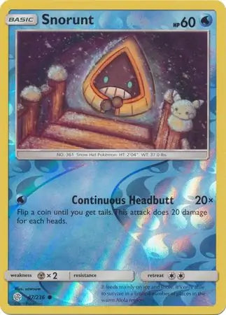 Snorunt 47/236 (SM - Cosmic Eclipse)  - Reverse Holofoil | Good Games Adelaide SA