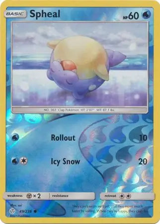 Spheal 49/236 (SM - Cosmic Eclipse)  - Reverse Holofoil | Good Games Adelaide SA