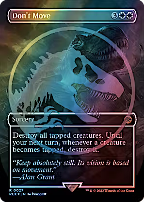 Don't Move 27 (Universes Beyond: Jurassic World Collection)  - Foil | Good Games Adelaide SA