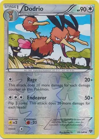 Dodrio 99/146 (XY Base Set)  - Reverse Holofoil | Good Games Adelaide SA