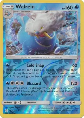 Walrein 52/236 (SM - Cosmic Eclipse)  - Reverse Holofoil | Good Games Adelaide SA