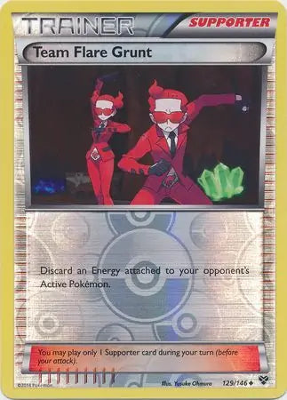 Team Flare Grunt 129/146 (XY Base Set)  - Reverse Holofoil | Good Games Adelaide SA