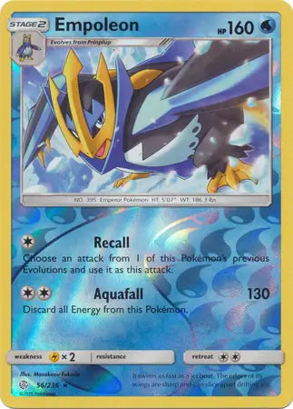 Empoleon 56/236 (SM - Cosmic Eclipse)  - Reverse Holofoil | Good Games Adelaide SA
