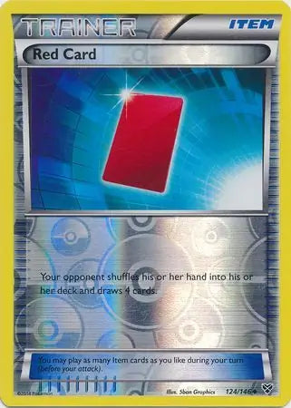 Red Card 124/146 (XY Base Set)  - Reverse Holofoil | Good Games Adelaide SA