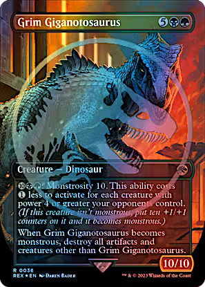 Grim Giganotosaurus 36 (Universes Beyond: Jurassic World Collection)  - Foil | Good Games Adelaide SA