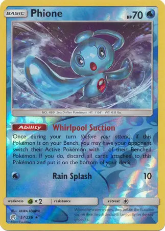 Phione 57/236 (SM - Cosmic Eclipse)  - Reverse Holofoil | Good Games Adelaide SA