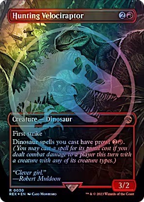 Hunting Velociraptor 30 (Universes Beyond: Jurassic World Collection)  - Foil | Good Games Adelaide SA