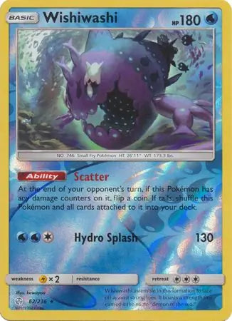 Wishiwashi 62/236 (SM - Cosmic Eclipse)  - Reverse Holofoil | Good Games Adelaide SA