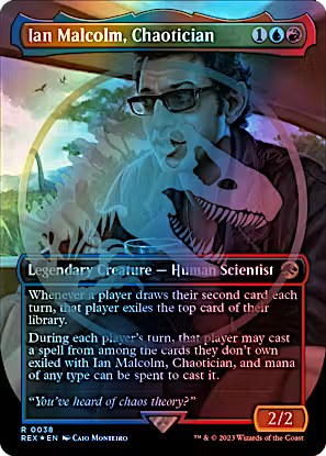 Ian Malcolm, Chaotician 38 (Universes Beyond: Jurassic World Collection)  - Foil | Good Games Adelaide SA