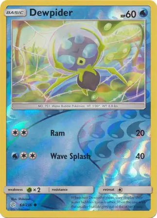 Dewpider 64/236 (SM - Cosmic Eclipse)  - Reverse Holofoil | Good Games Adelaide SA