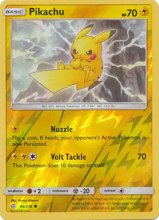 Pikachu 66/236 (SM - Cosmic Eclipse)  - Reverse Holofoil | Good Games Adelaide SA