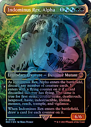 Indominus Rex, Alpha 39 (Universes Beyond: Jurassic World Collection)  - Foil | Good Games Adelaide SA
