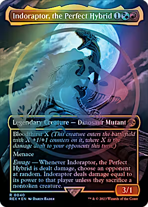 Indoraptor, the Perfect Hybrid 40 (Universes Beyond: Jurassic World Collection)  - Foil | Good Games Adelaide SA