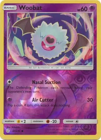 Woobat 87/236 (SM - Cosmic Eclipse)  - Reverse Holofoil | Good Games Adelaide SA