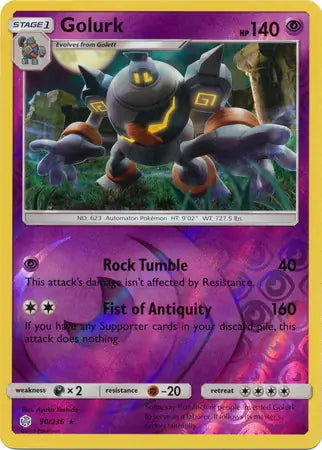 Golurk 90/236 (SM - Cosmic Eclipse)  - Reverse Holofoil | Good Games Adelaide SA