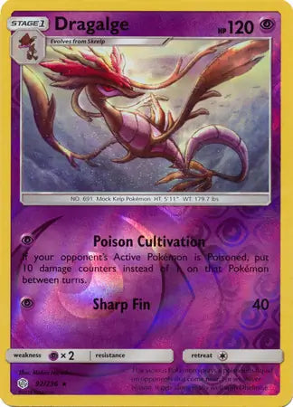 Dragalge 92/236 (SM - Cosmic Eclipse)  - Reverse Holofoil | Good Games Adelaide SA