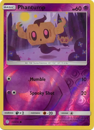 Phantump 93/236 (SM - Cosmic Eclipse)  - Reverse Holofoil | Good Games Adelaide SA