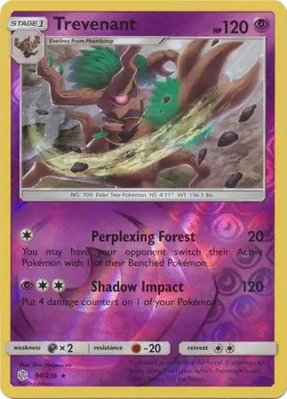 Trevenant 94/236 (SM - Cosmic Eclipse)  - Reverse Holofoil | Good Games Adelaide SA