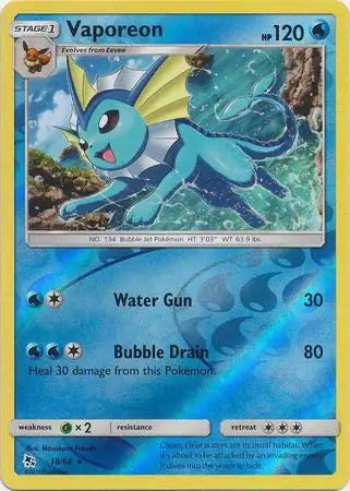Vaporeon 18/68 (Hidden Fates)  - Reverse Holofoil | Good Games Adelaide SA