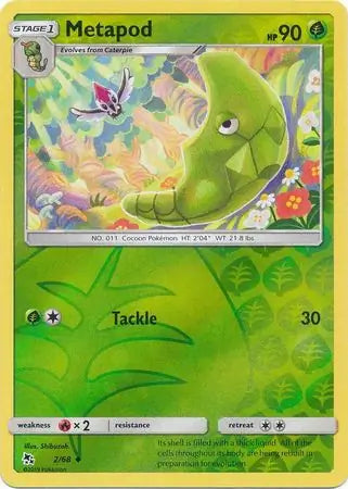 Metapod 2/68 (Hidden Fates)  - Reverse Holofoil | Good Games Adelaide SA