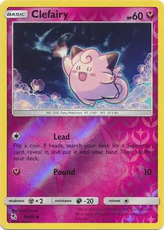 Clefairy 38/68 (Hidden Fates)  - Reverse Holofoil | Good Games Adelaide SA