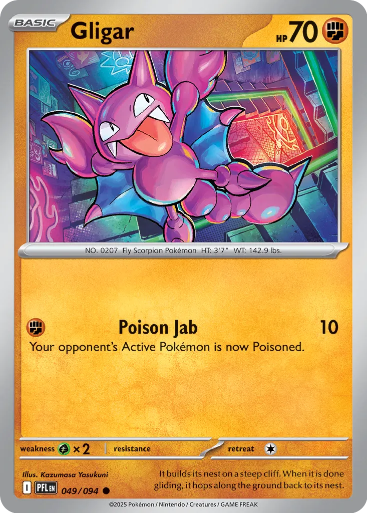 Gligar 049/094 (ME02: Phantasmal Flames)  | Good Games Adelaide SA
