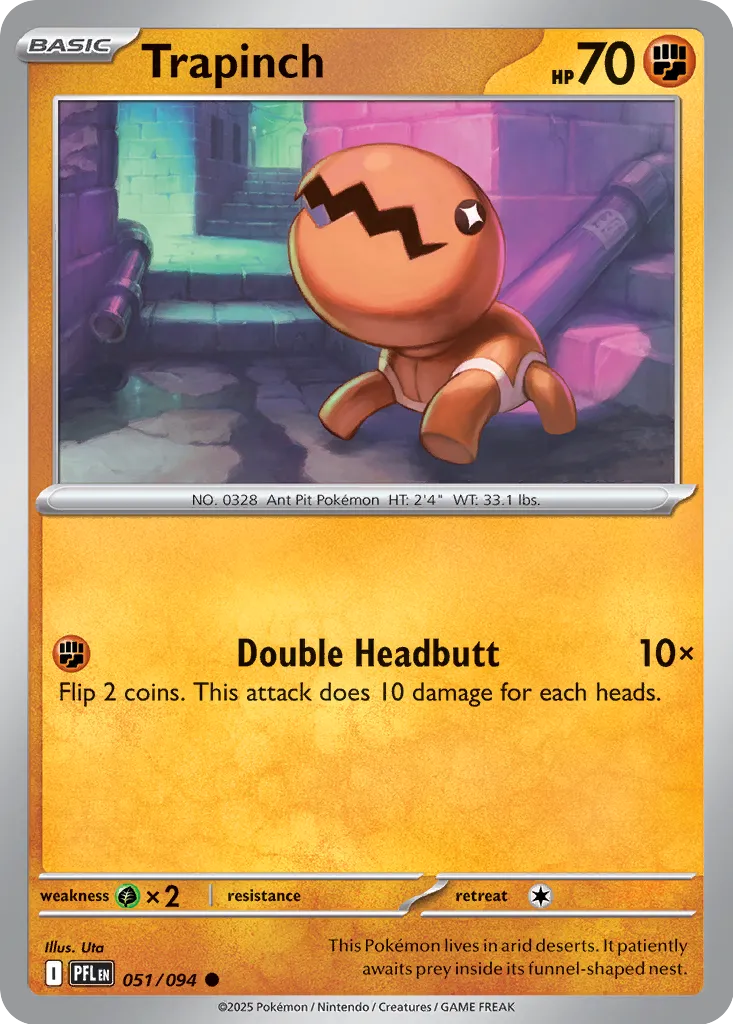 Trapinch 051/094 (ME02: Phantasmal Flames)  | Good Games Adelaide SA