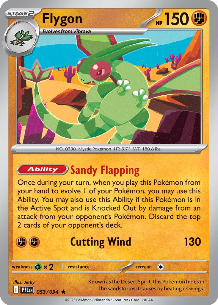 Flygon 053/094 (ME02: Phantasmal Flames)  - Reverse Holofoil | Good Games Adelaide SA