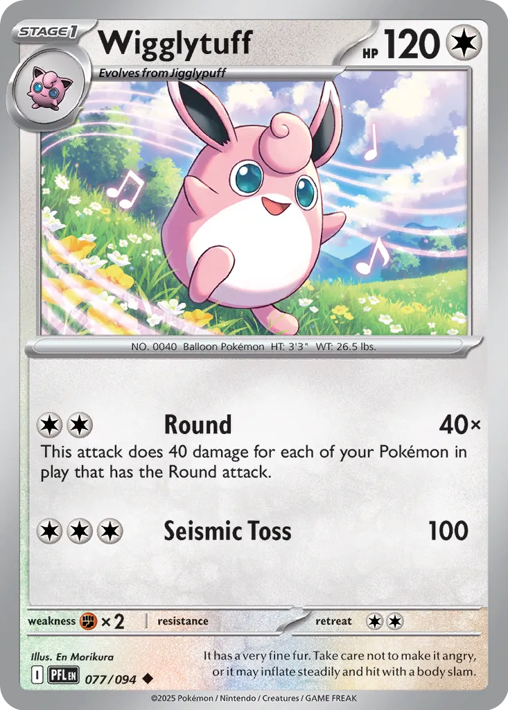 Wigglytuff 077/094 (ME02: Phantasmal Flames)  - Reverse Holofoil | Good Games Adelaide SA